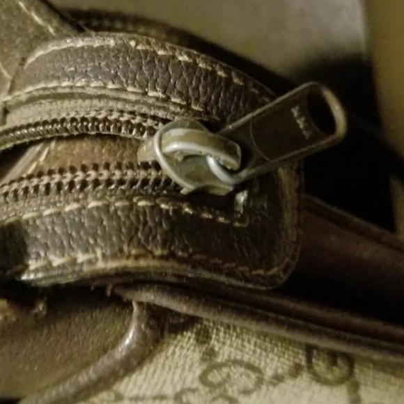 GUCCI CLASSIC GG MONOGRAM CANVAS BIEGE BAG - Picture 4 of 6